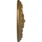 Ekena Millwork Flower Spiral Ceiling Medallion (Fits Canopies up to 2"), Hnd-Painted Pale Gold, 12 1/4"OD x 2 1/4"P CM12FLPAS - alternate 4